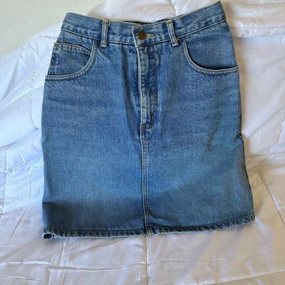 Vintage 80s/90s Georges Marciano for Guess High-Waisted Denim Skirt - Picture 8 of 10